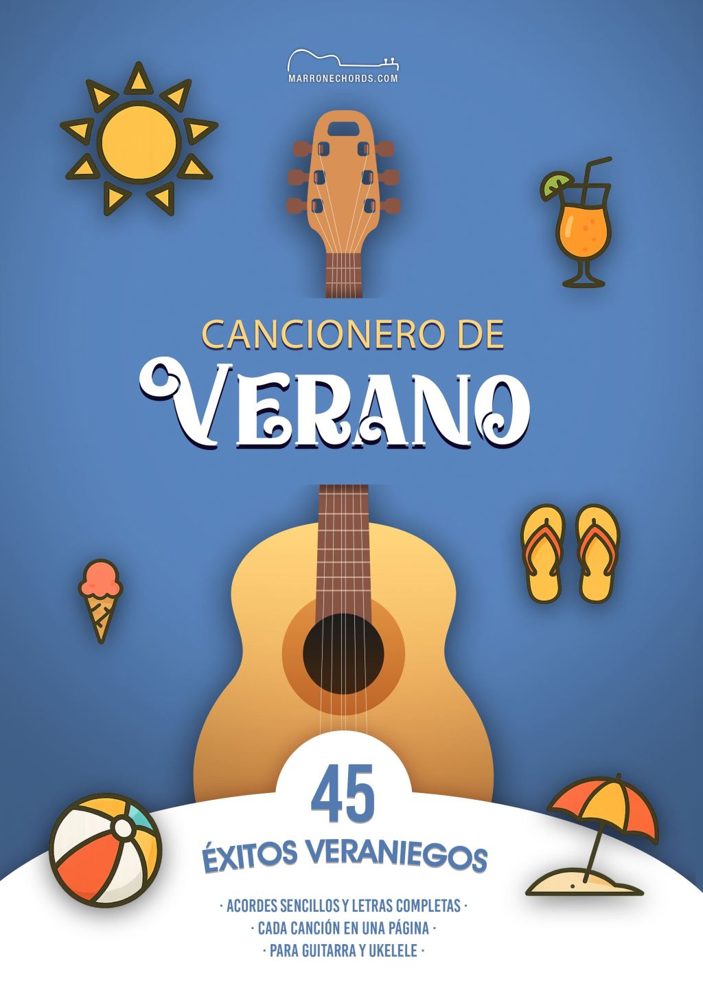 Cancionero de verano con acordes sencillos (MarroneChords.com)